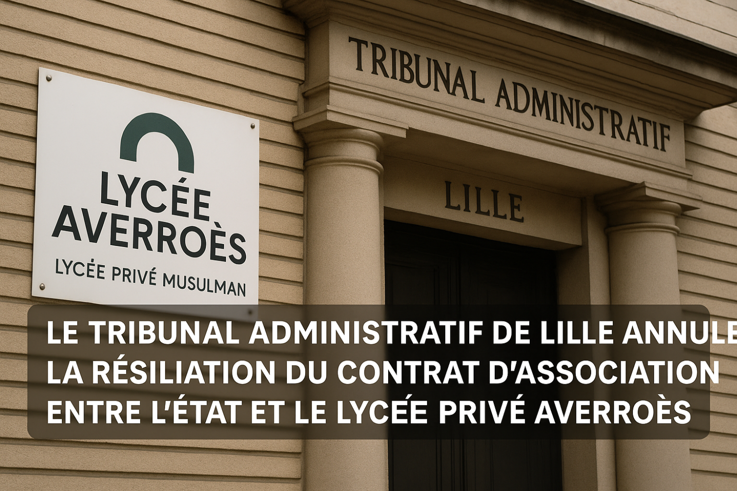 Image illustrant le fait que la résiliation du contrat d'association entre le lycée Averroès et l'Etat est annulée La résiliation du contrat d'association entre le lycée Averroès et l'Etat est annulée