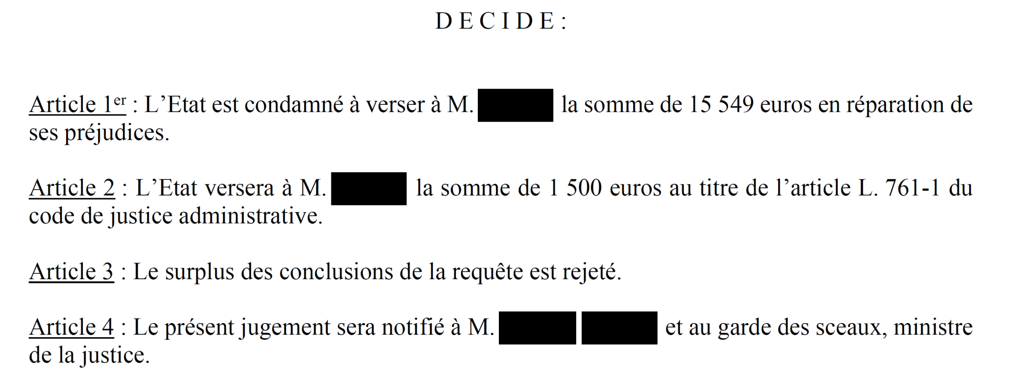 Retrait d'une mutation : Plus de 15 000 euros d'indemnisation pour un agent pénitentiaire !