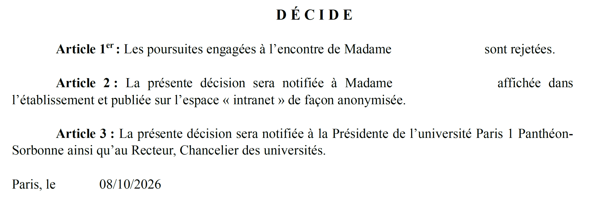 Abandon des poursuites pour fraude obtenu par le cabinet
