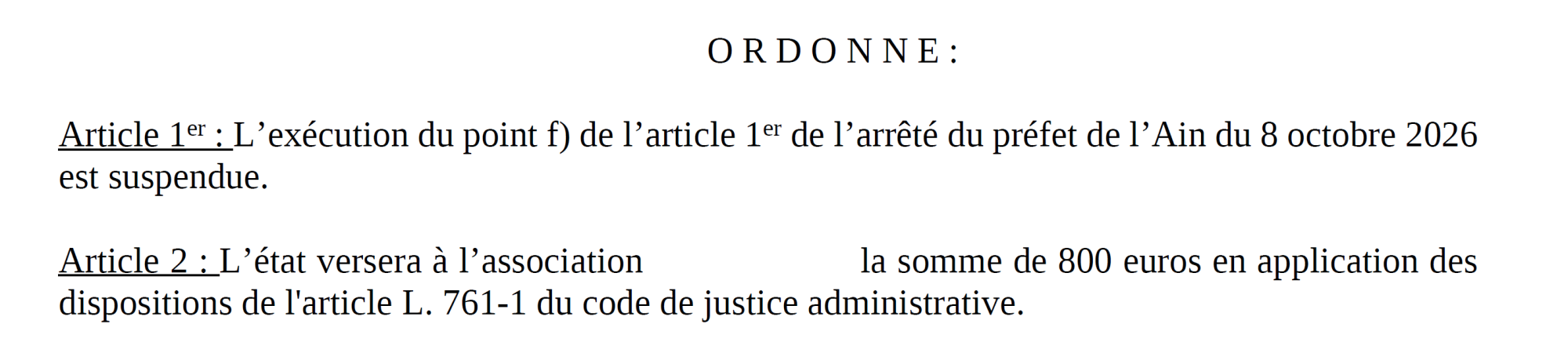 Suspension d'une interdiction de porter et transporter des équipements de protection individuelle lors des manifestations